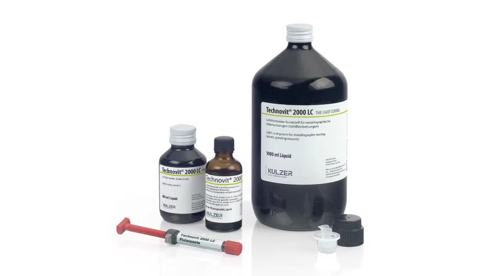 德國古莎Technovit? 2000LC單組份透明型光固化冷鑲嵌樹脂